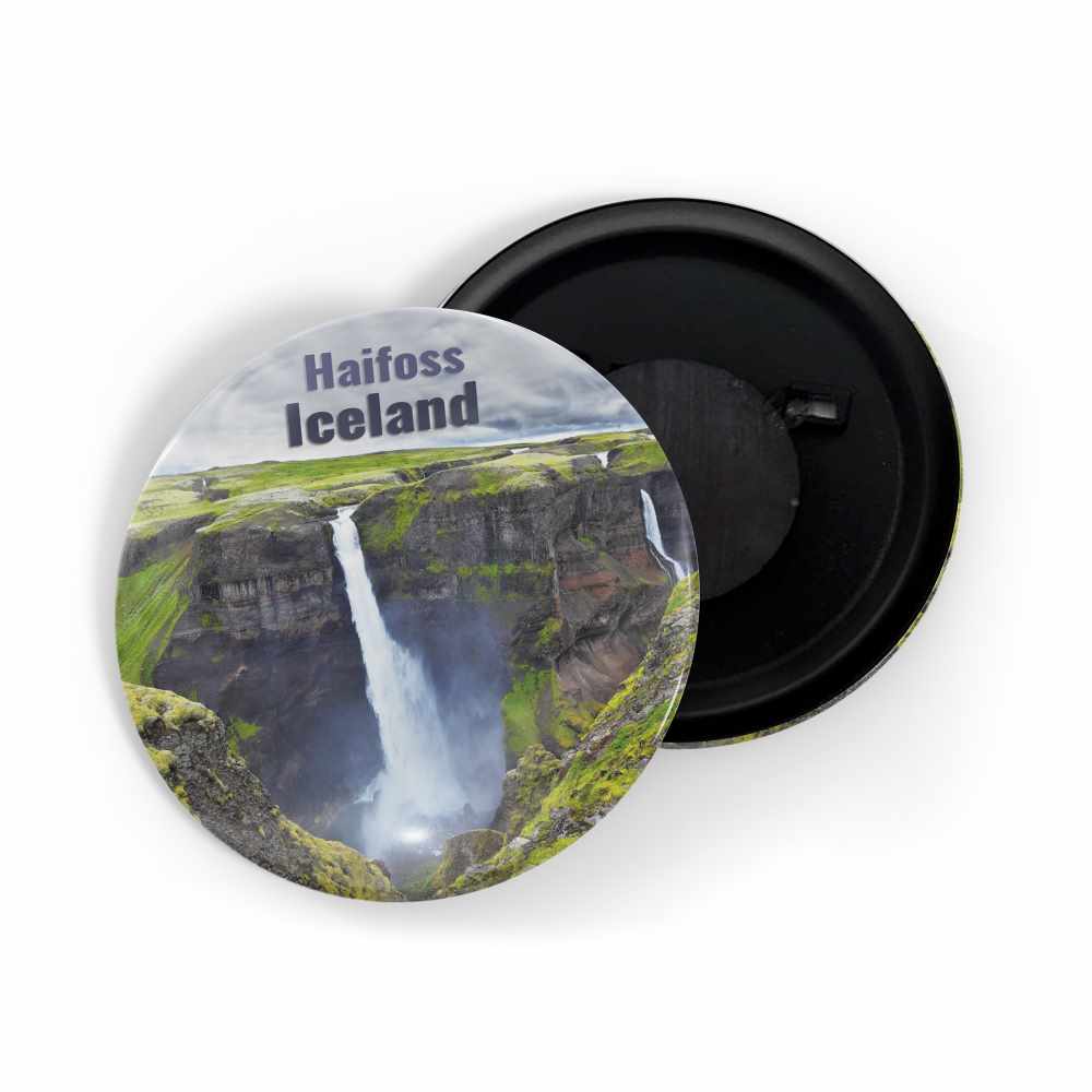 dhcrafts Fridge Magnet Multicolor Famous Tourist Place Haifoss Iceland Glossy Finish Design Pack of 1